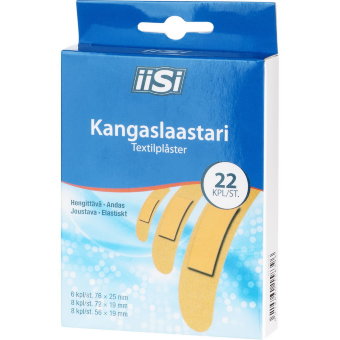 Пластырь Iisi Kangaslaastari 22 шт