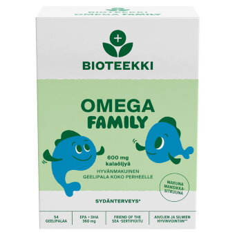Рыбий жир Omega Junior для детей (клубника, лимон) 54 капсулы Bioteekin
