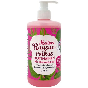 Гипоаллергенное жидкое мыло Hoitava Ruusun (роза)  500 мл