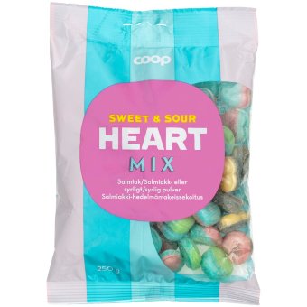 Леденцы Coop Heart mix 250 гр Леденцы Coop Heart mix 250 гр