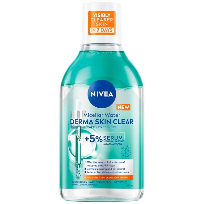 Мицеллярная вода NIVEA Derma Skin Clear Refining 400 мл