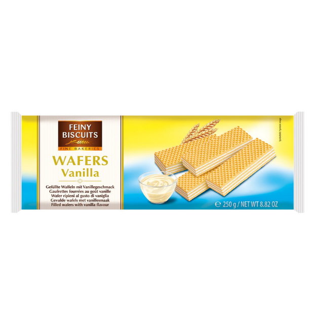 Вафли Feiny Biscuits с ванильной начинкой 250 гр