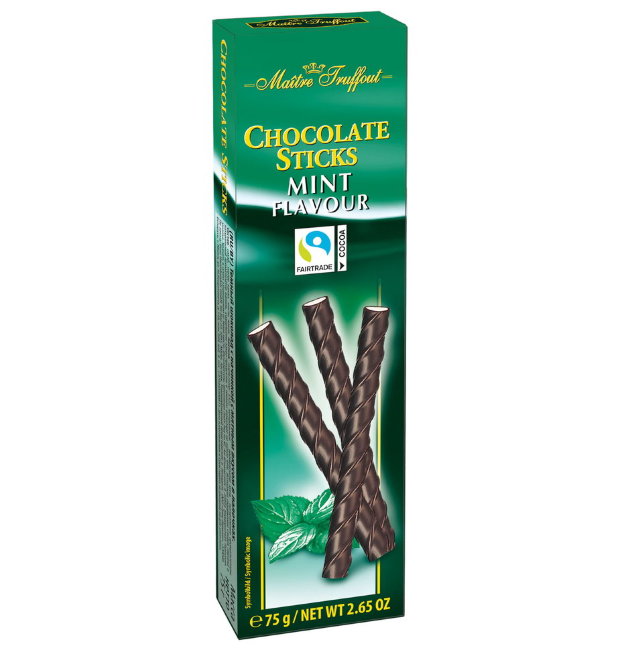 Палочки мятные в шоколаде Maître Truffout 75 гр