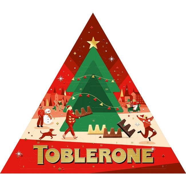 Большой Рождественский календарь Toblerone 200 гр