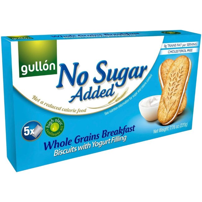 Печенье без сахара с йогуртом Gullon Whole Grains Breakfast 220 гр