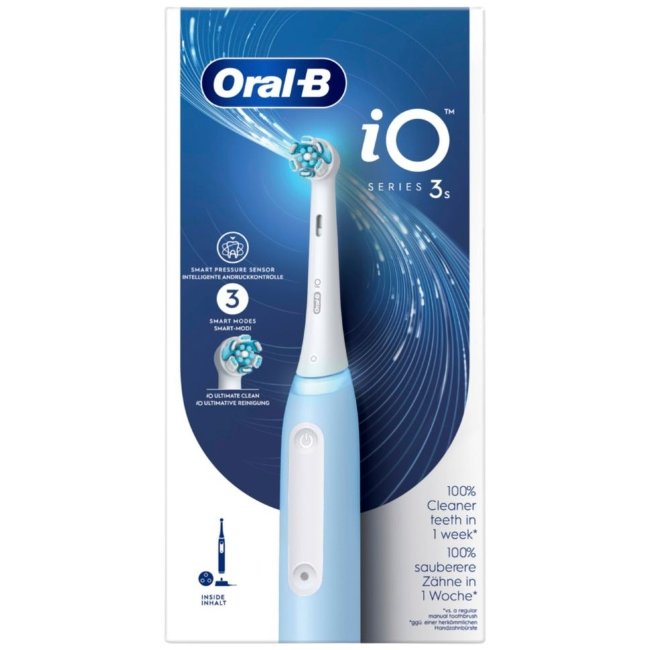 Электрическая зубная щетка Oral-B iO 3S Blue с технологией Braun