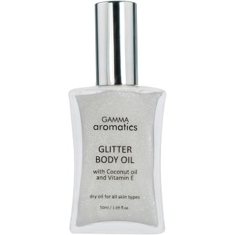Масло для тела с белыми блёстками GAMMA aromatics White 50 мл