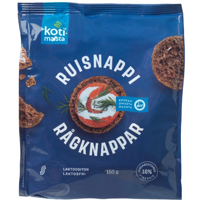 Хлебцы ржаные Kotimaista Ruisnappi 200 гр