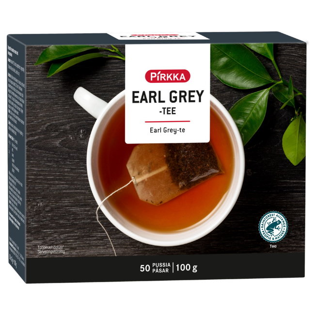 Чай Pirkka бергамот earl grey 50 шт