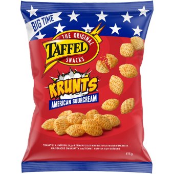 Кукурузные снеки Taffel Krunts American Sourcream 175 гр
