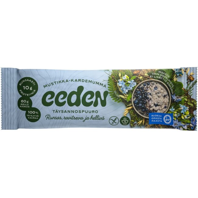 Питательная овсяная каша Eeden с черникой и кардамоном 60 гр Питательная овсяная каша Eeden с черникой и кардамоном 60 гр