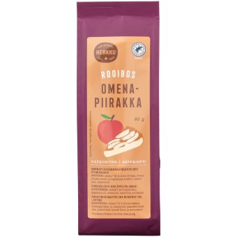 Листовой чай с ароматом яблочного пирога Herkku Roibos 80 гр
