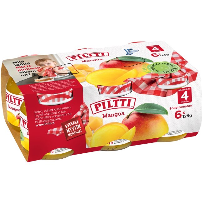 Piltti манго 6x125 гр с 4 месяцев