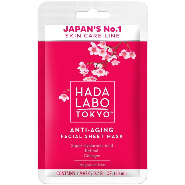 Маска для лица HADA LABO TOKYO Anti-Aging 20 мл
