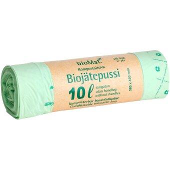 Биоразлагаемые пакеты для биоотходов bioMat® 10 л 380x450 мм (уп 20 шт)