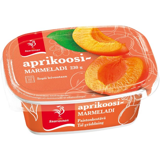 Мармелад Saarioinen абрикос 230 гр
