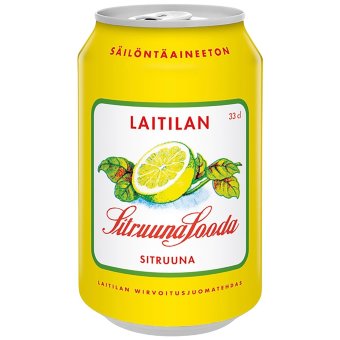Лимонад с лимонным вкусом Laitilan Sitruunasooda 0,33 л