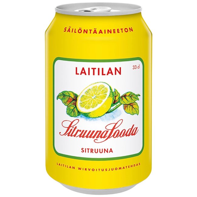 Лимонад с лимонным вкусом Laitilan Sitruunasooda 0,33 л