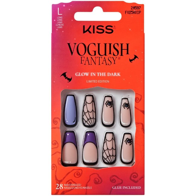 Накладные ногти Kiss Halloween Nails - Moonlit Magic 28 шт