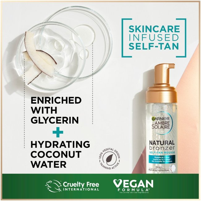 Автозагар-пенка Garnier Ambre Solaire Natural Bronzer для нормальной кожи 200 мл