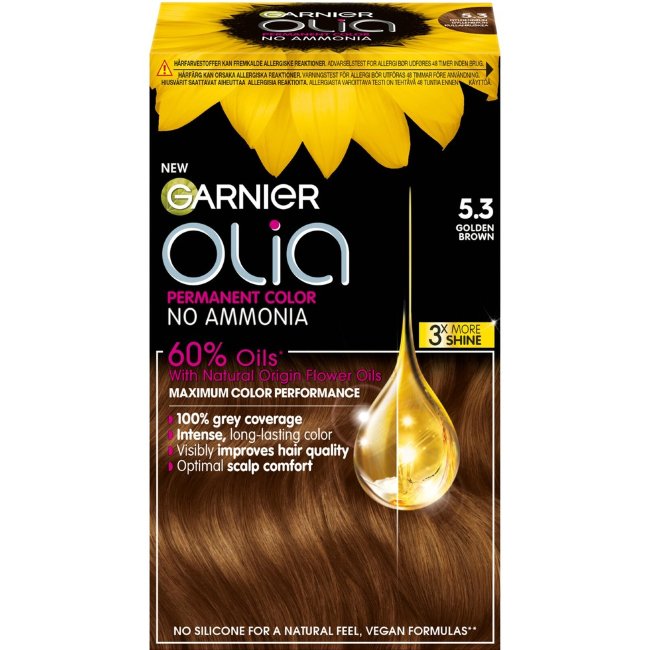 Крем-краска для волос Garnier Olia 5.3 золотисто-коричневый 174 мл