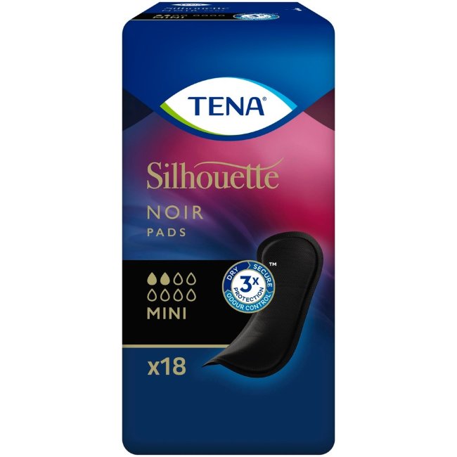 Прокладки урологические TENA Silhouette Noir Mini 2/8, 18 шт