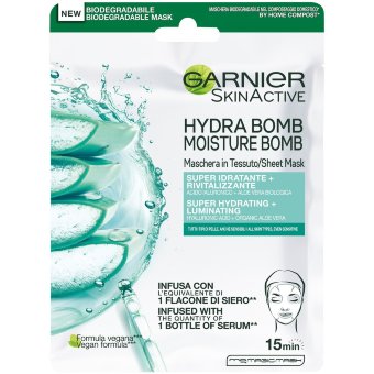 Тканевая маска Garnier SkinActive Hydra Bomb суперувлажняющая + ревитализирующая 28 гр