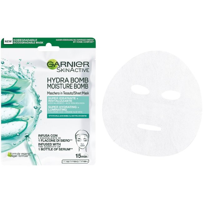 Тканевая маска Garnier SkinActive Hydra Bomb суперувлажняющая + ревитализирующая 28 гр