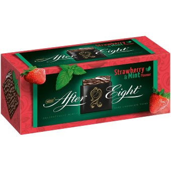 Шоколадные плитки After Eight (клубника) Nestle 200 гр