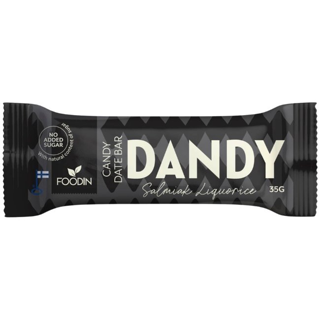 Карамельный батончик Foodin Dandy, лакричный салмиак, 35 гр
