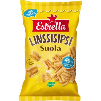 Снеки из чечевицы с солью Estrella Linssisipsi Suola 110 гр