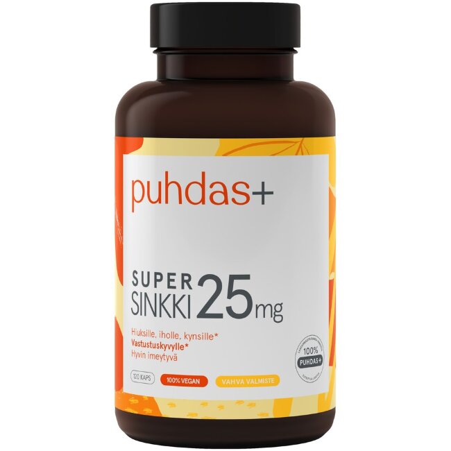 Капсулы Puhdas+ Super Zink 120 шт Капсулы Puhdas+ Super Zink 120 шт