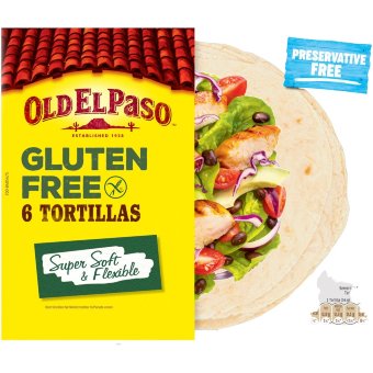 Безглютеновые тортильи Old El Paso (уп 6 шт) 216 гр