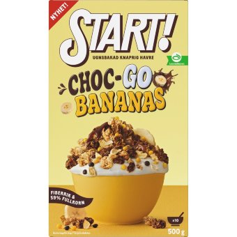 Гранола START! Choc-Go Bananas 500 гр