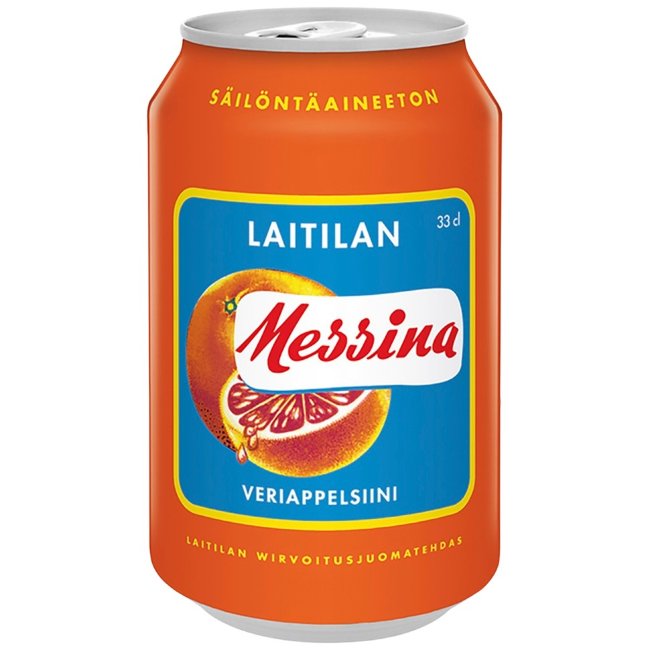 Лимонад с вкусом кровиапельсина Laitilan Messina 0,33 л