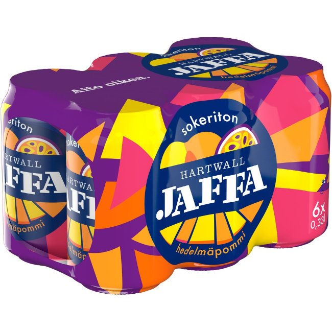 Газированный напиток Hartwall Jaffa Hedelmäpommi без сахара (уп 6 шт) 0,33 л Газированный напиток Hartwall Jaffa Hedelmäpommi без сахара (уп 6 шт) 0,33 л