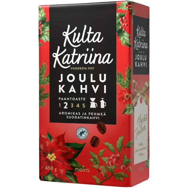 Рождественский молотый фильтр-кофе Kulta Katriina Joulukahvi RAC 450 гр