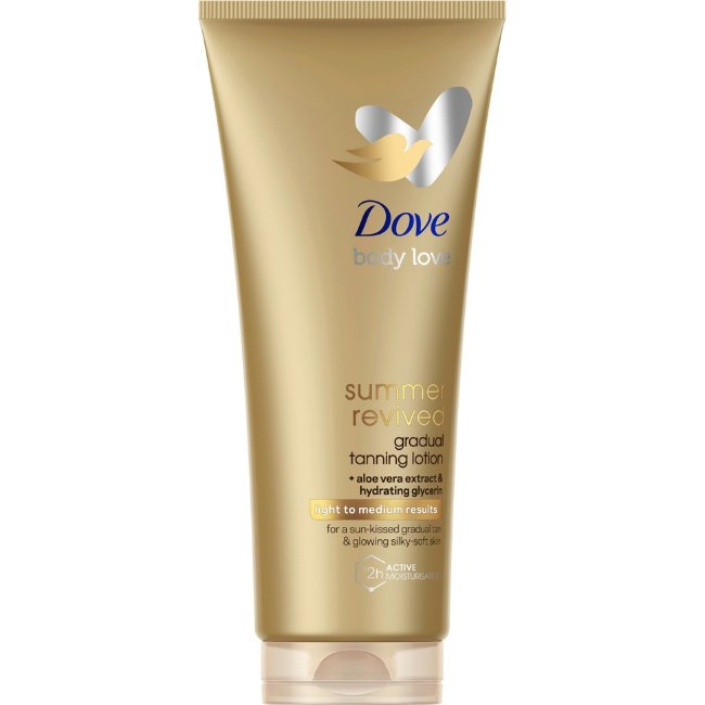Увлажняющий крем с легким авто-загаром Dove Summer Revived Light to Medium 200 мл