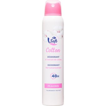 Дезодорант-спрей Carrefour Soft Cotton 200 мл