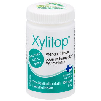 Витамины для предотвращения кариеса Xylitop peppermint (мятные) 100 таблеток Hankintatukku Витамины для предотвращения кариеса Xylitop peppermint (мятные) 100 таблеток Hankintatukku
