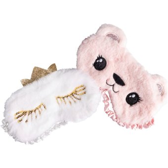 Маска для сна Cailap 10 Kids (набор из 2 шт) медвежонок и облако