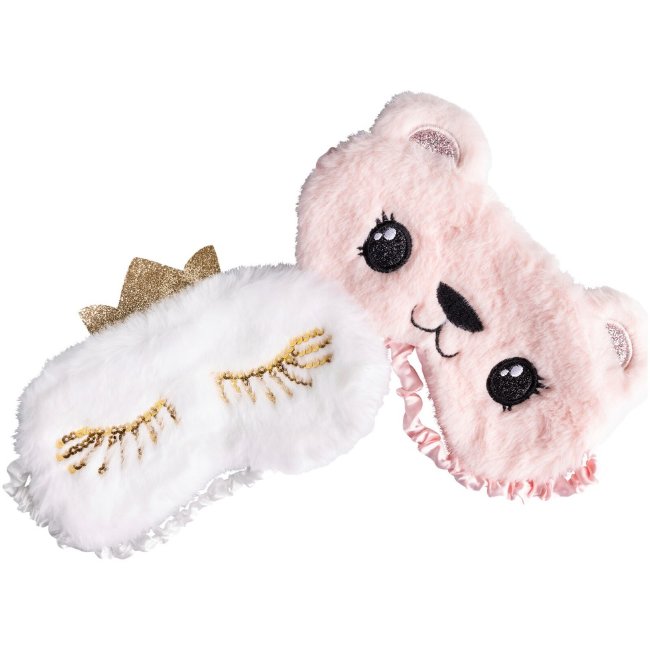 Маска для сна Cailap 10 Kids (набор из 2 шт) медвежонок и облако