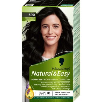 Краска для волос Schwarzkopf Natural & Easy 590 Ebenpuu Musta Краска для волос Schwarzkopf Natural & Easy 590 Ebenpuu Musta