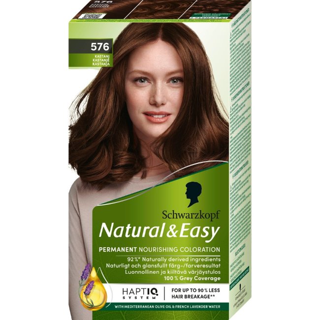 Краска для волос Schwarzkopf Natural & Easy 576 Каштан Краска для волос Schwarzkopf Natural & Easy 576 Каштан