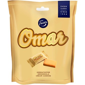 Сливочная карамель Fazer OMAR cream 220 гр Сливочная карамель Fazer OMAR cream 220 гр