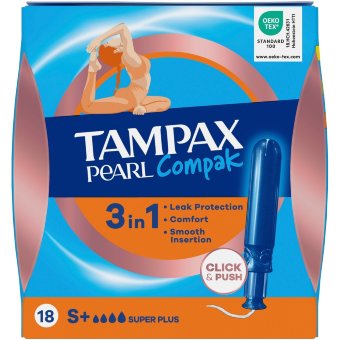 Тампоны Tampax Compak Pearl Super Plus 18 шт