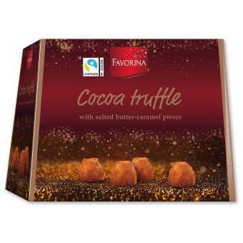 Трюфели с кусочками солёной карамели Favorina 250 гр