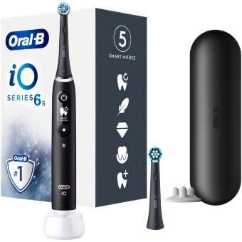 Электрическая зубная щетка Oral-B iO 6S Black с технологией Braun