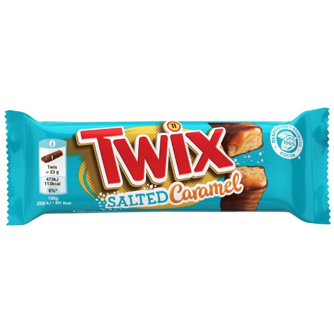 Шоколадный батончик Twix Salted Caramel 46 гр