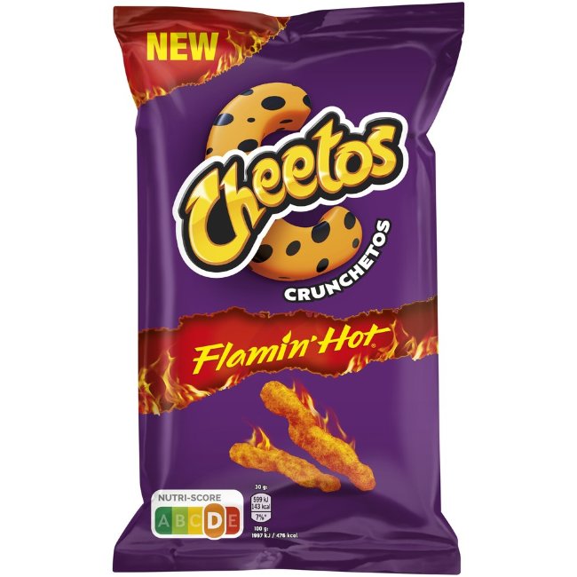 Хрустящие кукурузные палочки Cheetos Crunchetos Flamin Hot 110 гр